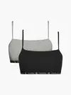 Calvin Klein UNLINED BRALETTE 2PK Kadın Siyah Bralet