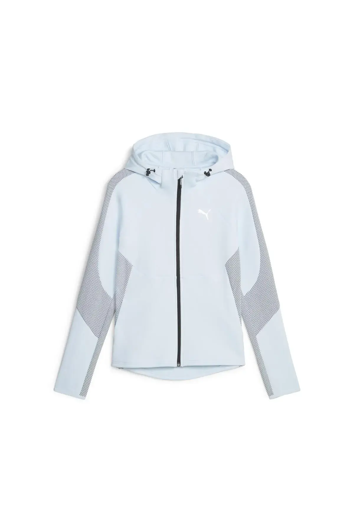 Puma EVOSTRIPE Full-Zip Hoodie Buz Mavisi Kadın Fermuarlı Hoodie