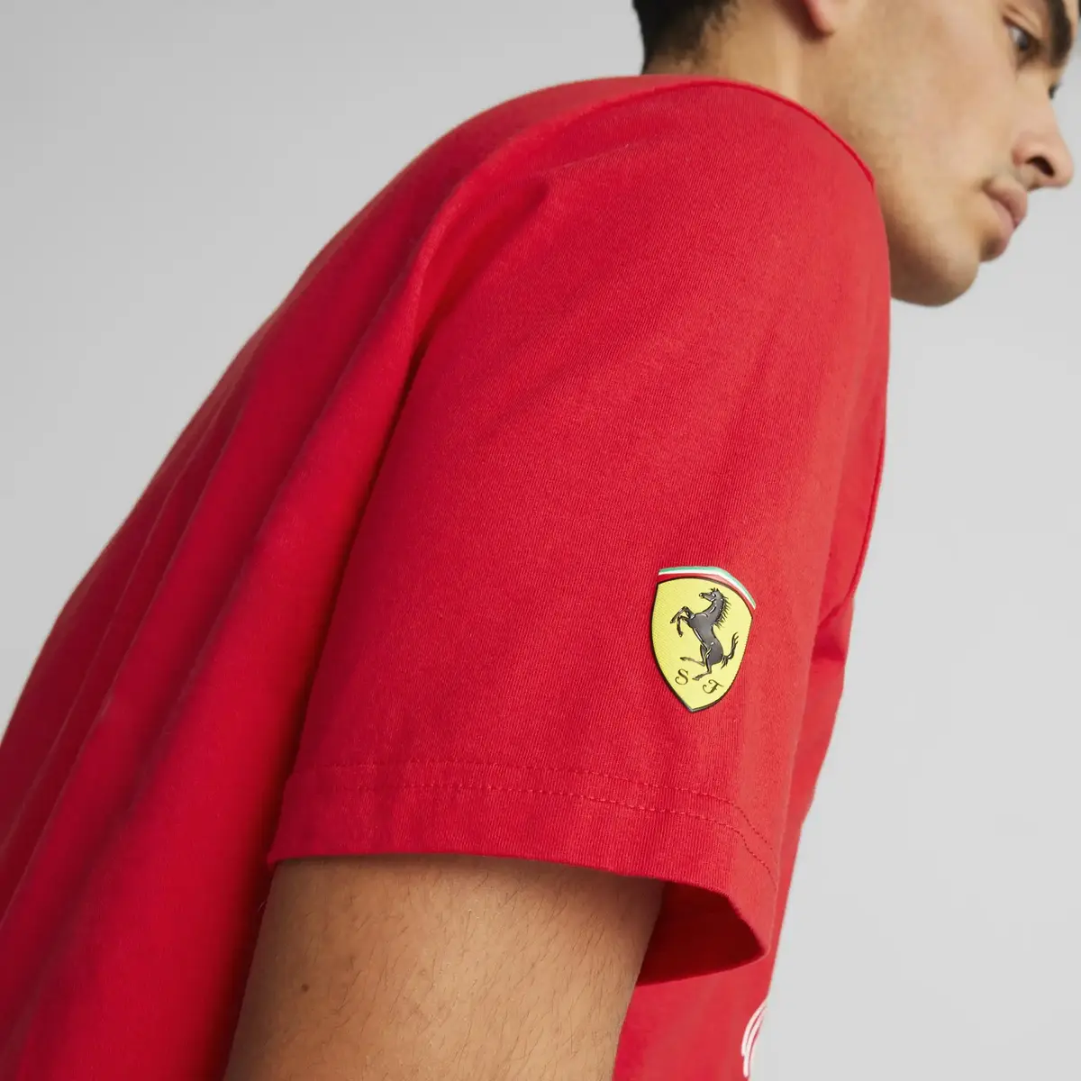 Puma Ferrari Race Big Shield Tee Kırmızı Erkek/Unisex T-Shirt