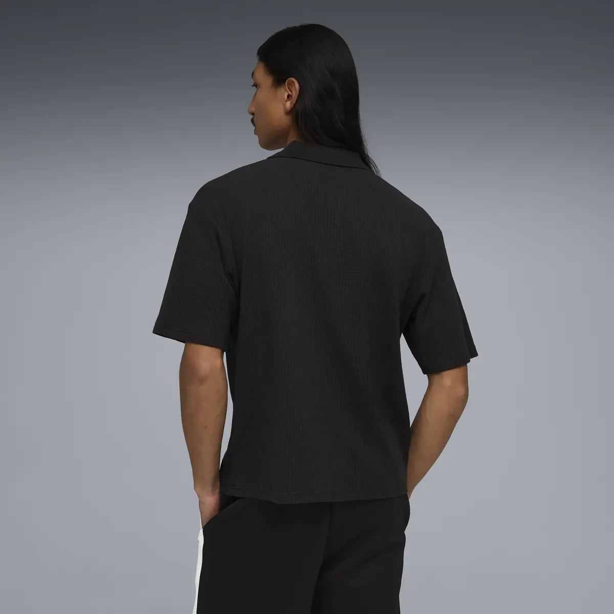 Puma WARDROBE ESS Boxy Polo Siyah Erkek Polo T-Shirt