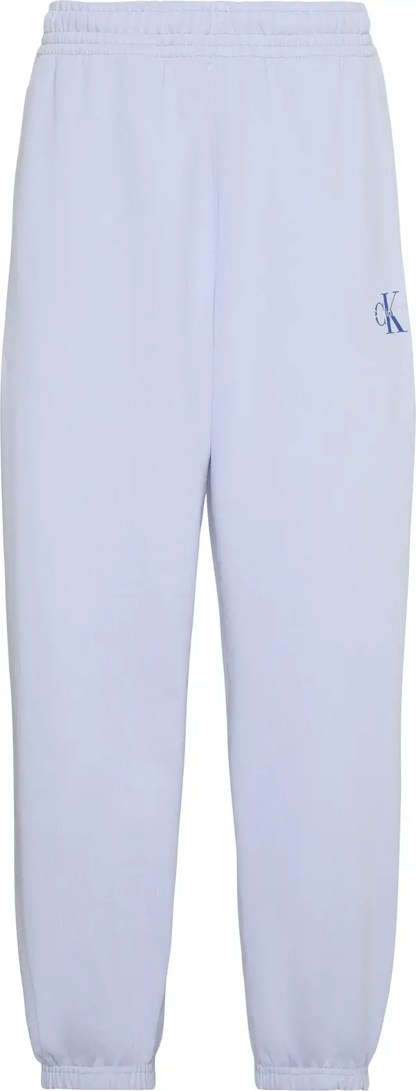 Calvin Klein MONOLOGO FRENCH TERRY JOGGER Kadın Mavi Eşofman Alt