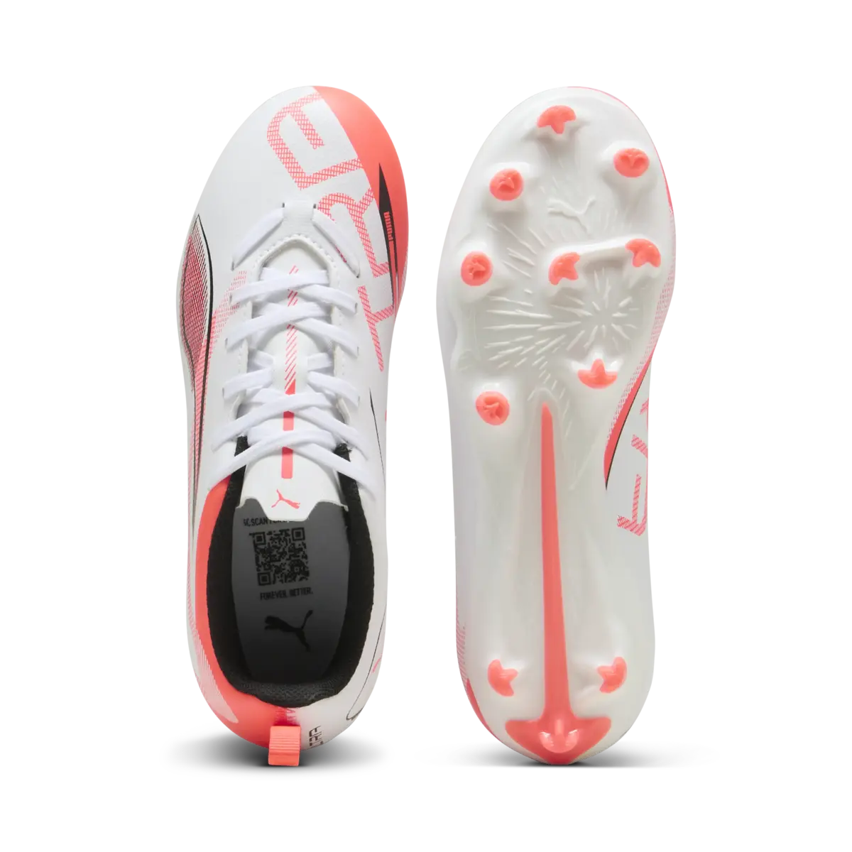 Puma ULTRA 5 PLAY FG/AG Jr Beyaz Çocuk Krampon