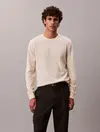 Calvin Klein LS 100% MERINO CREW, YAC Erkek Beyaz Kazak