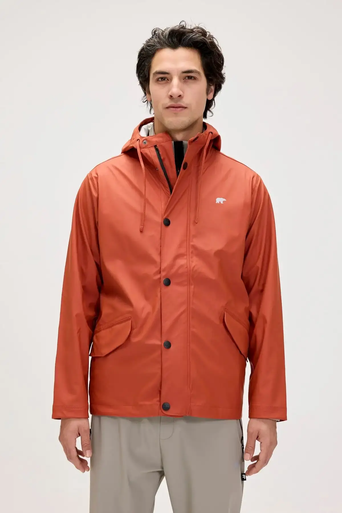 BAD BEAR PATROL RAINCOAT Erkek Turuncu Mont