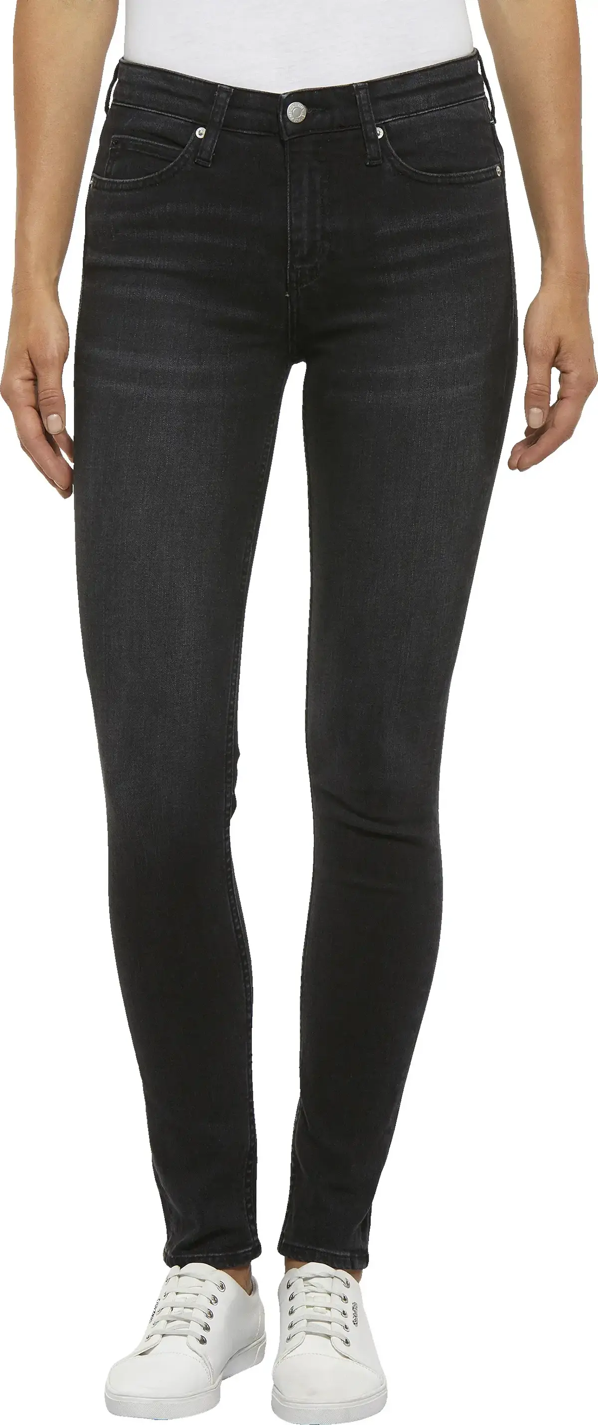 Calvin Klein CKJ 011 MID RISE SKI Kadın Siyah Kot Pantolon