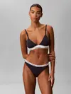 Calvin Klein LIGHTLY LINED TRIANG Hafif Astarlı Siyah Üçgen Bralet