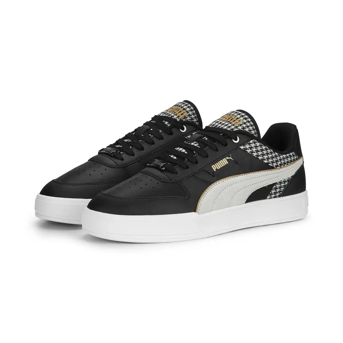 Puma Caven Dime Houndstooth - Siyah Kadın/Günlük Spor Ayakkabı