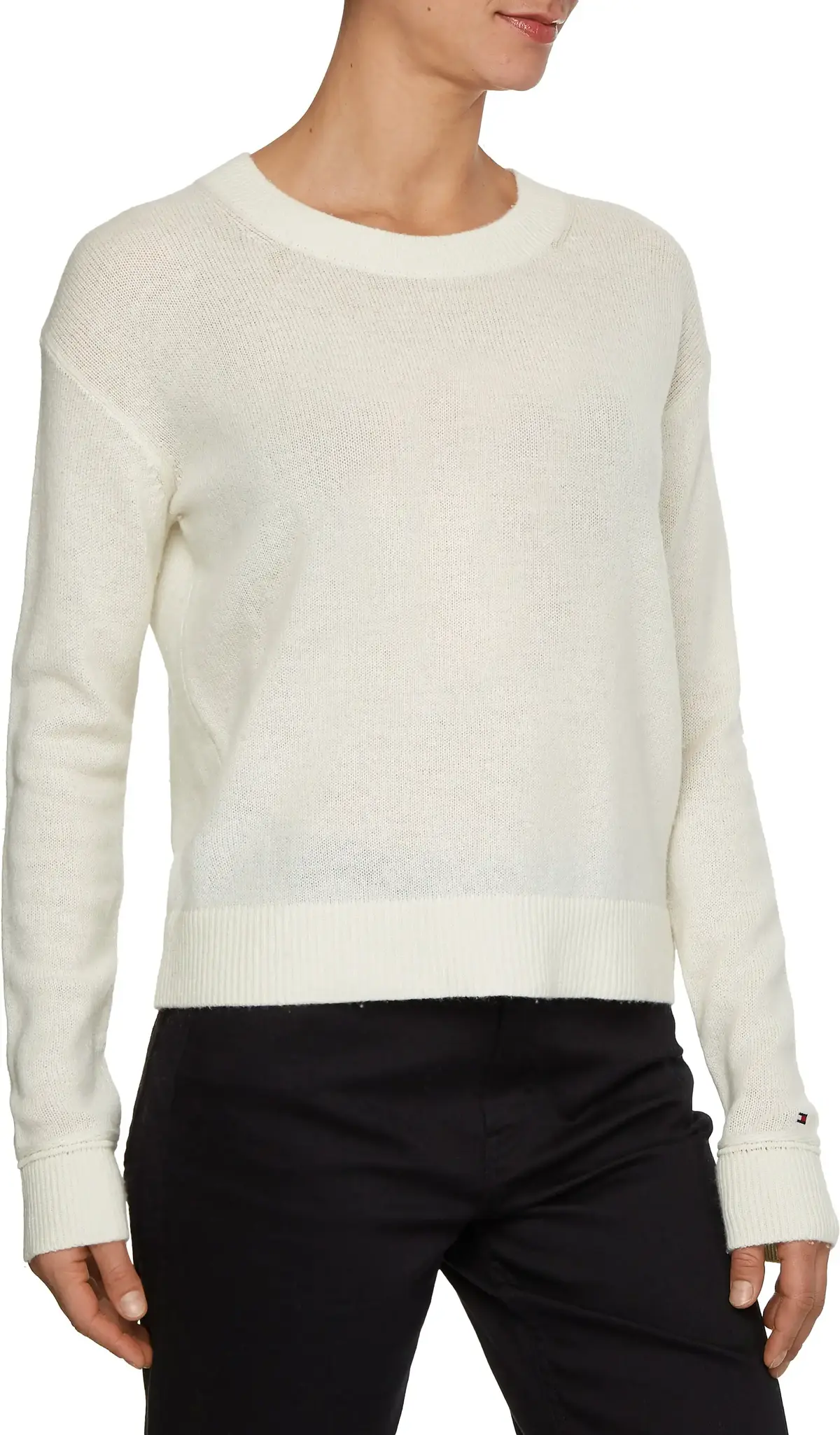 Tommy Hilfiger SOFTWOOL C-NK SWEATE Kadın Krem Kazak