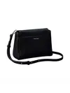 Calvin Klein EMBLEM HW PEBBLE CRO Siyah Kadın Çapraz Çanta