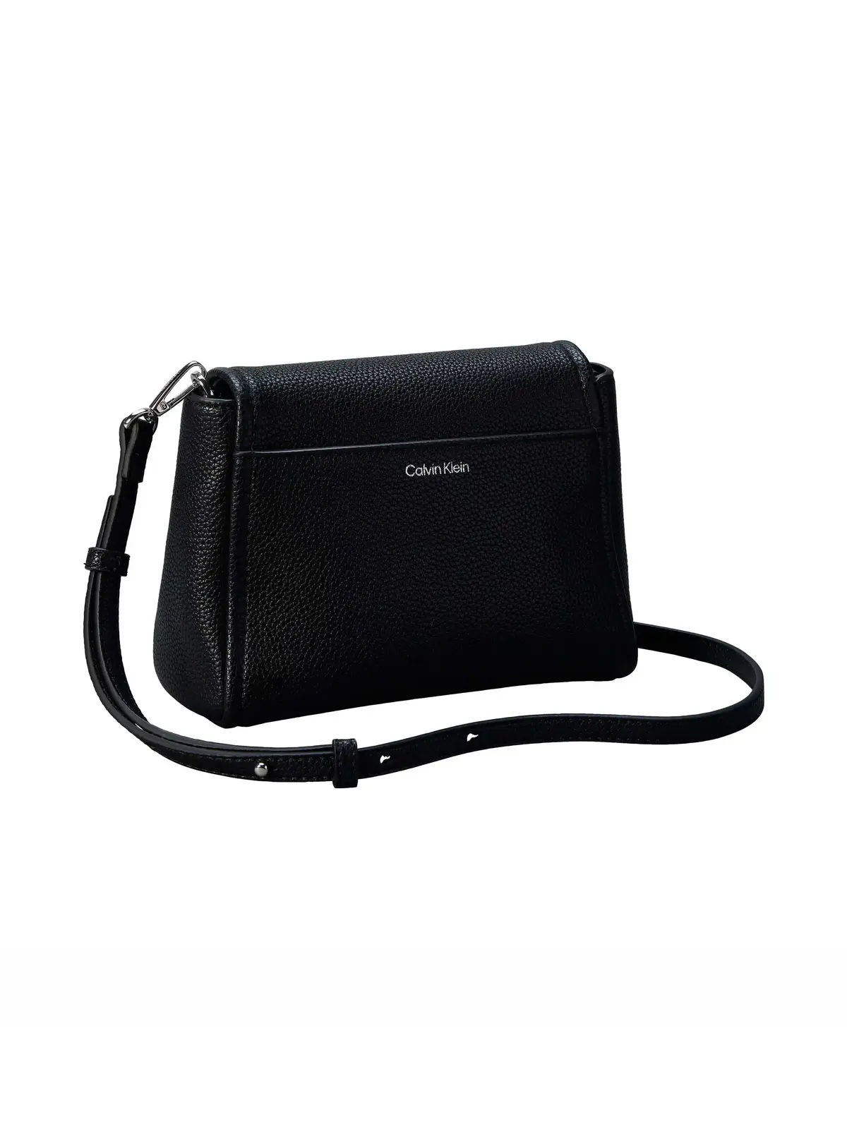 Calvin Klein EMBLEM HW PEBBLE CRO Siyah Kadın Çapraz Çanta