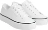Calvin Klein BOLD VULC FLATF LOW, 01W Beyaz Kadın Spor Ayakkabı & Sneaker