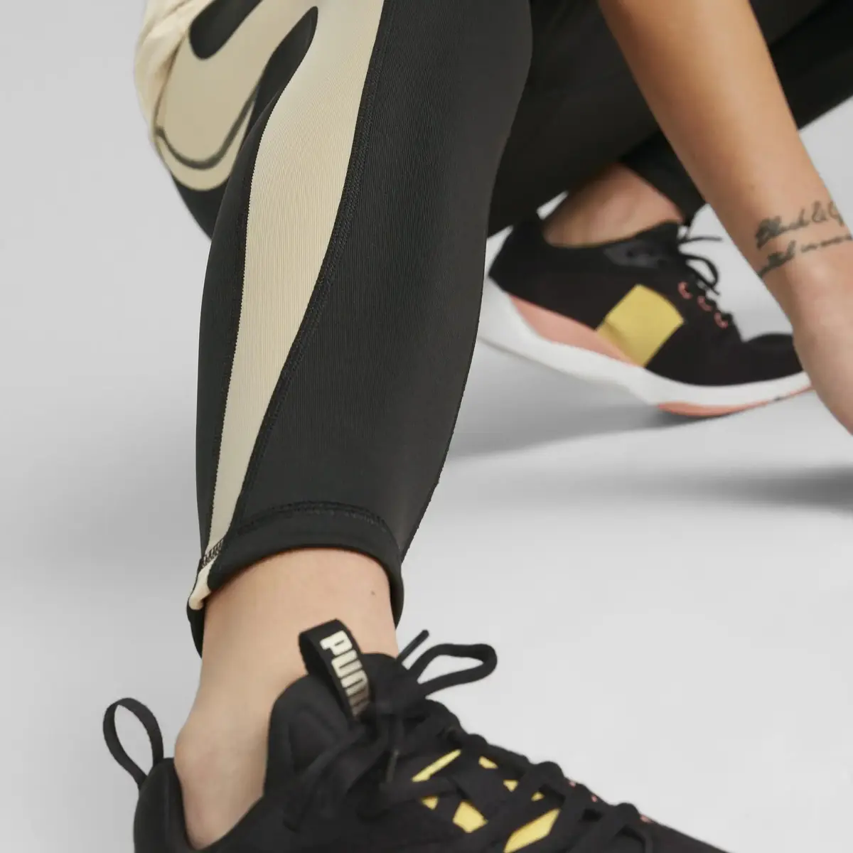 Puma Evostripe Yüksek Bel Kadın Siyah Tayt