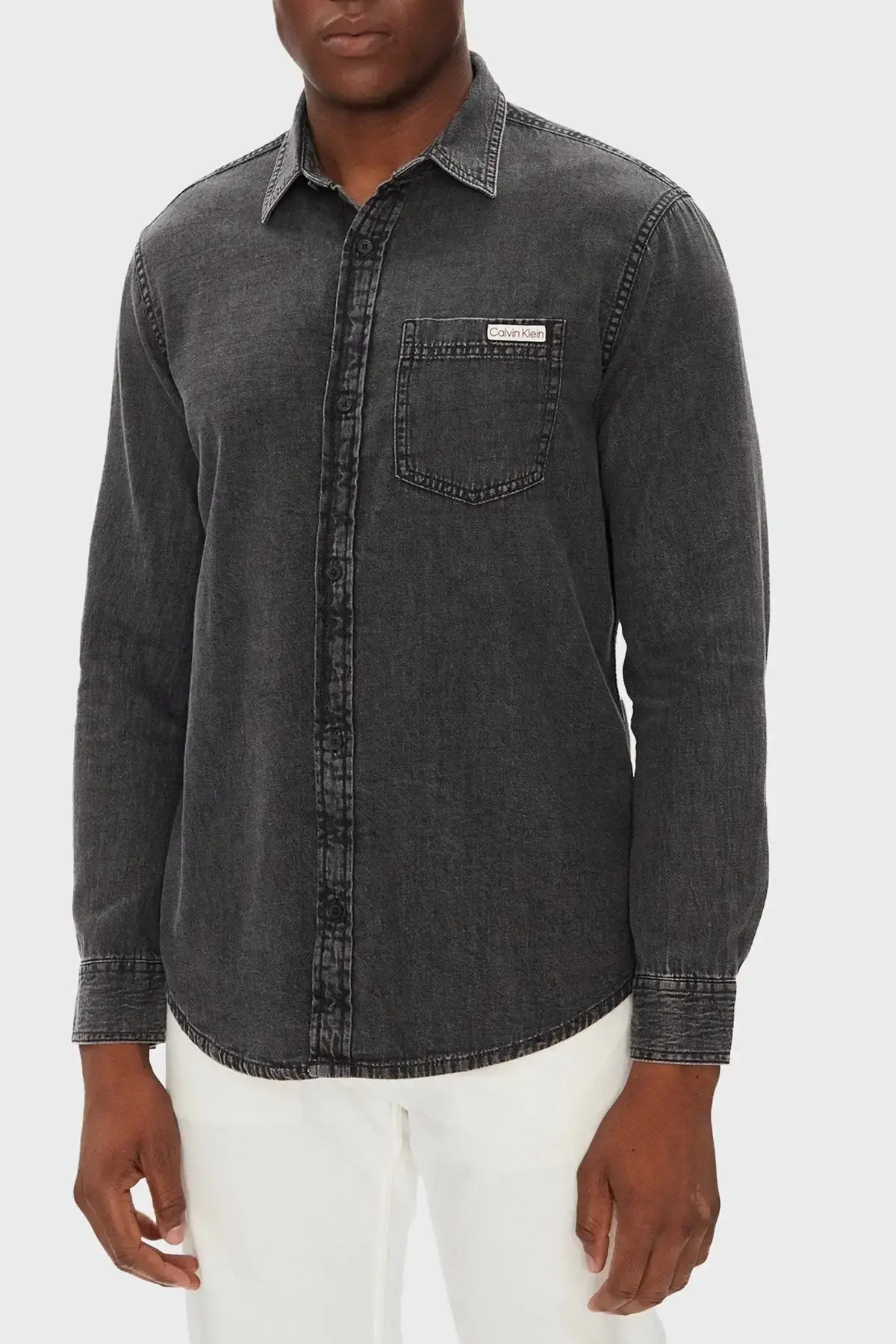 Calvin Klein CASUAL CLASSIC VAIL DENIM SHIRT Mavi Erkek Gömlek Calvin Klein CASUAL CLASSIC VAIL DENIM SHIRT Mavi Erkek Gömlek