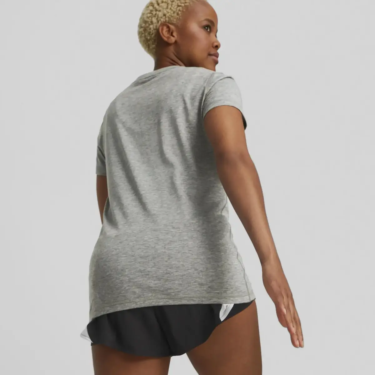 Puma Womens Graphic Tee Fit Siyah Kadın T-shirt