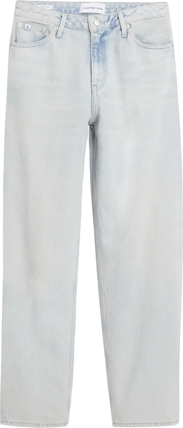 Calvin Klein LOW RISE STRAIGHT Kadın Mavi Kot Pantolon