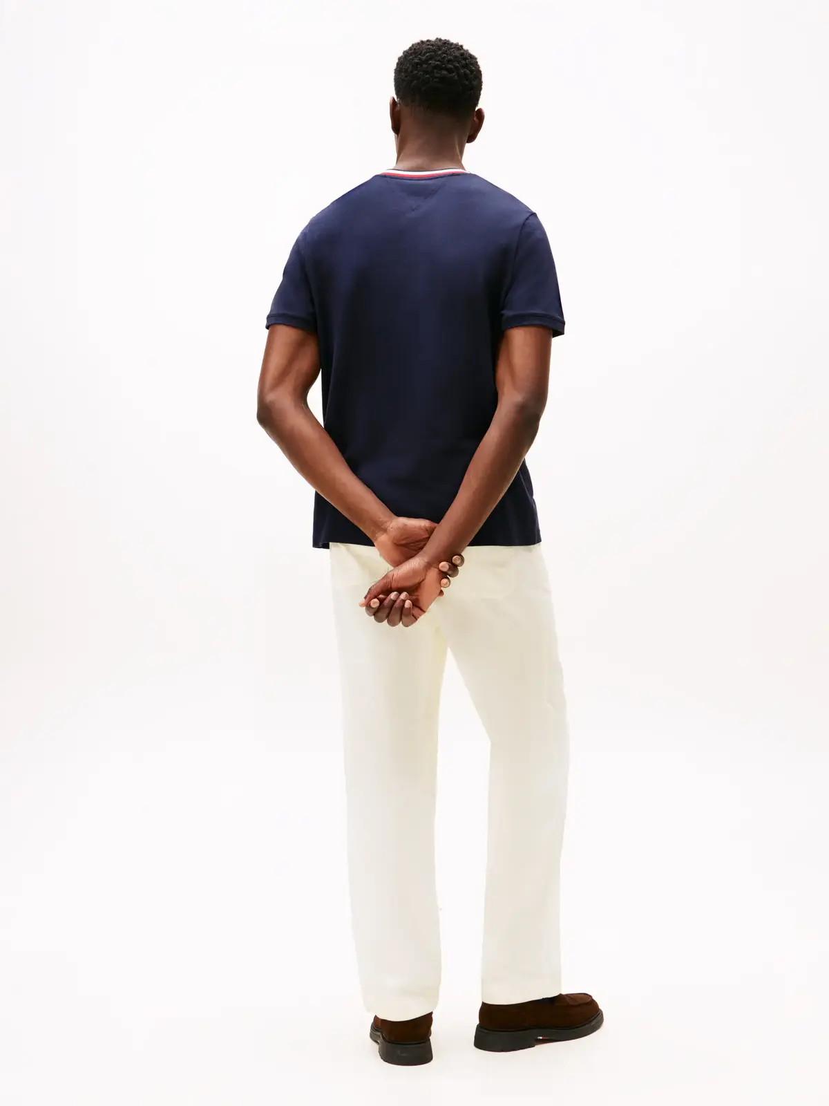 Tommy Hilfiger RWB PIQUE TEE, DW5 Siyah Erkek T-Shirt & Polo