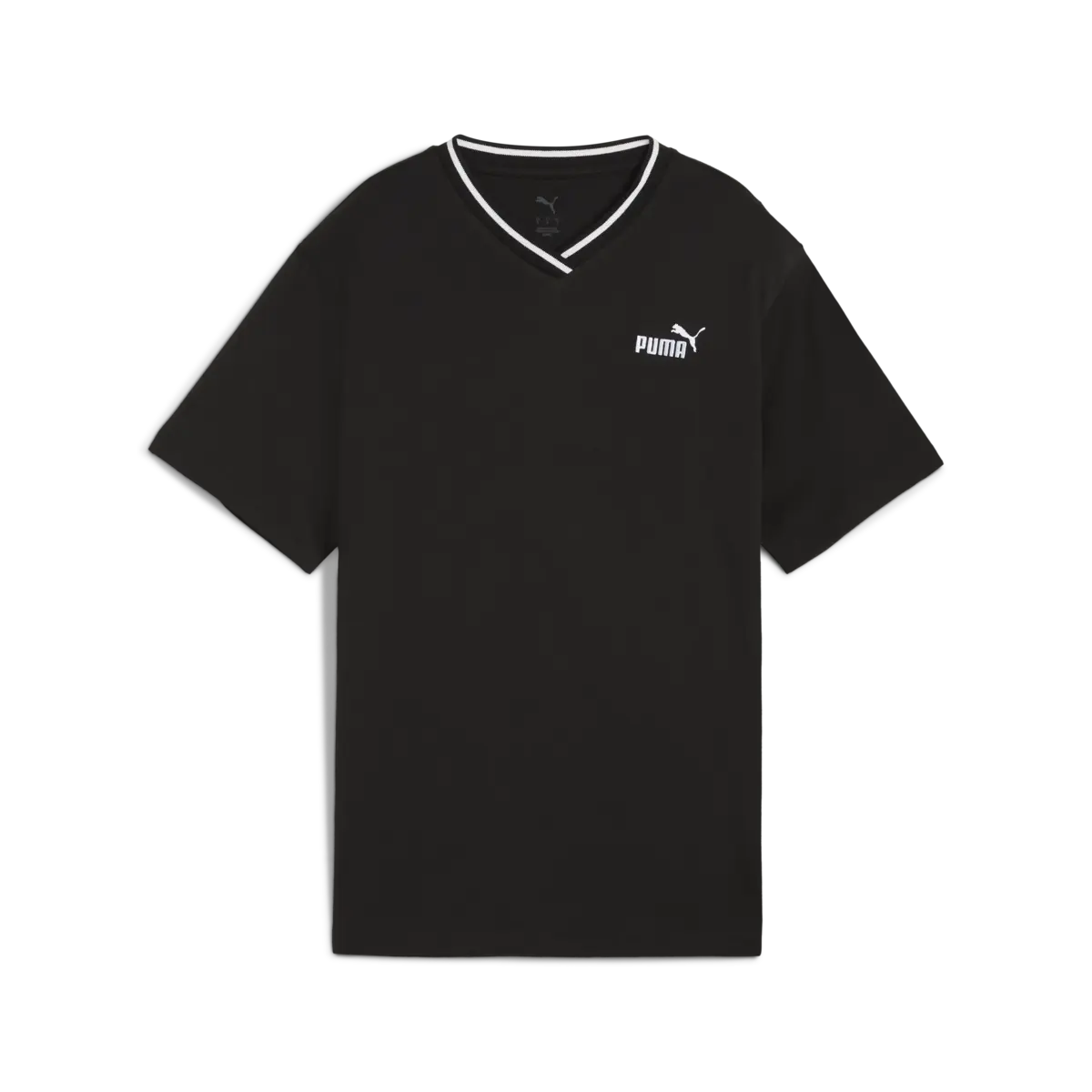 Puma ESS Relaxed V-Neck Tee Siyah Kadın T-Shirt