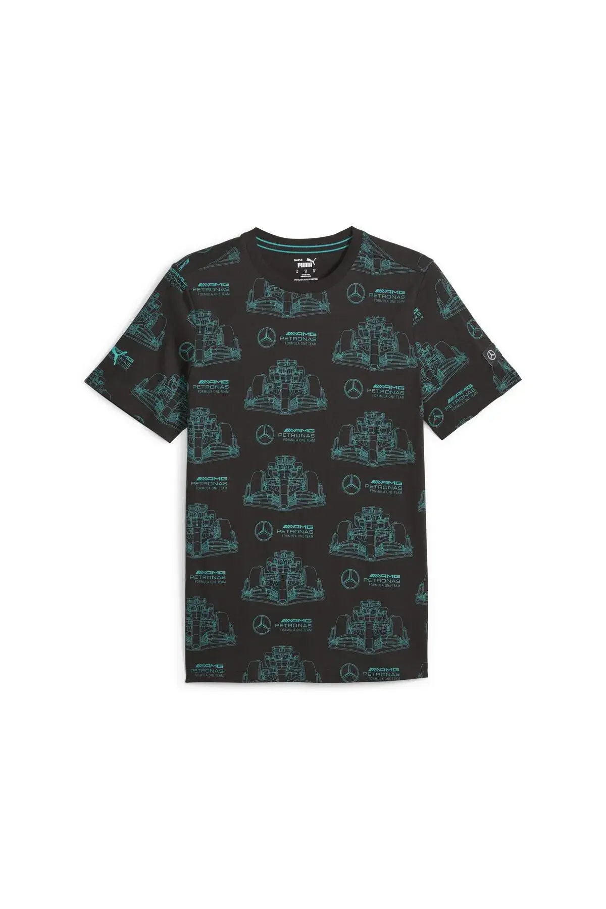 Puma MAPF1 AOP Logo Tee Siyah Erkek T-Shirt