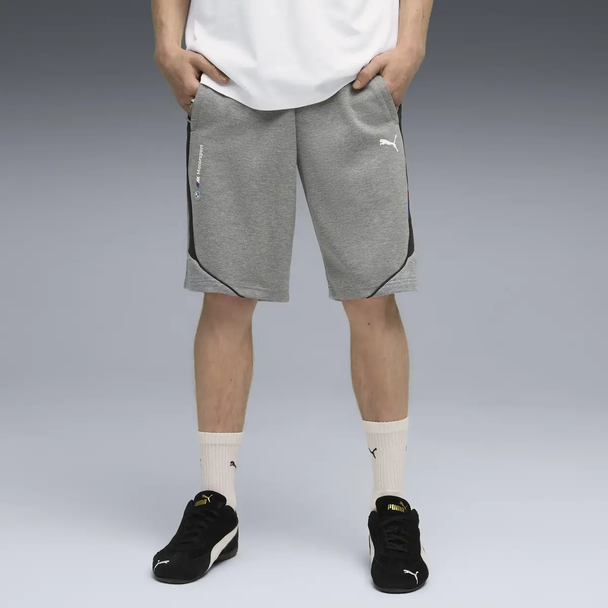Puma BMW MMS SWEAT SHORTS Gri Erkek Şort