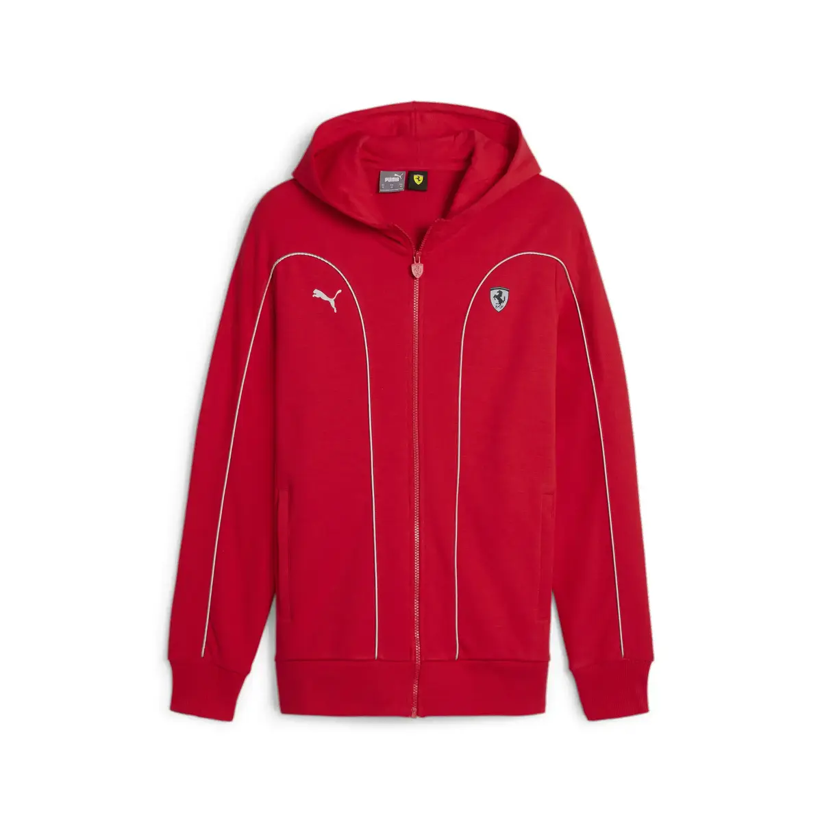 Puma Ferrari Style Hooded Jacket Kırmızı Erkek Sweatshirt