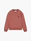 Calvin Klein SHRUNKEN BADGE CREW Erkek Kırmızı Sweatshirt
