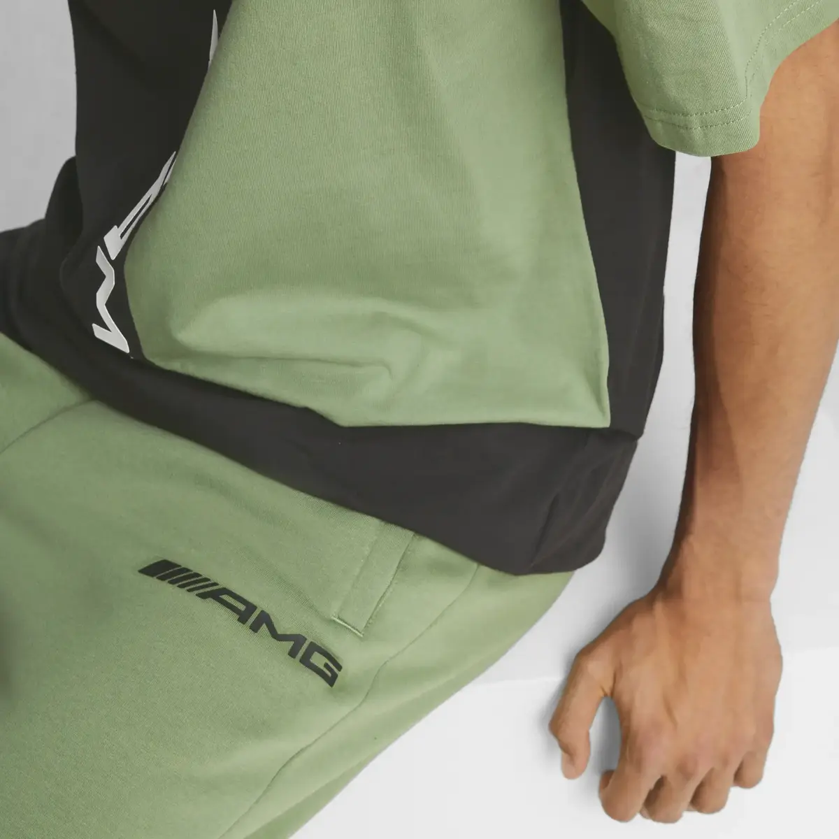 Puma AMG Statement Sweat Pants Yeşil Erkek Eşofman Altı