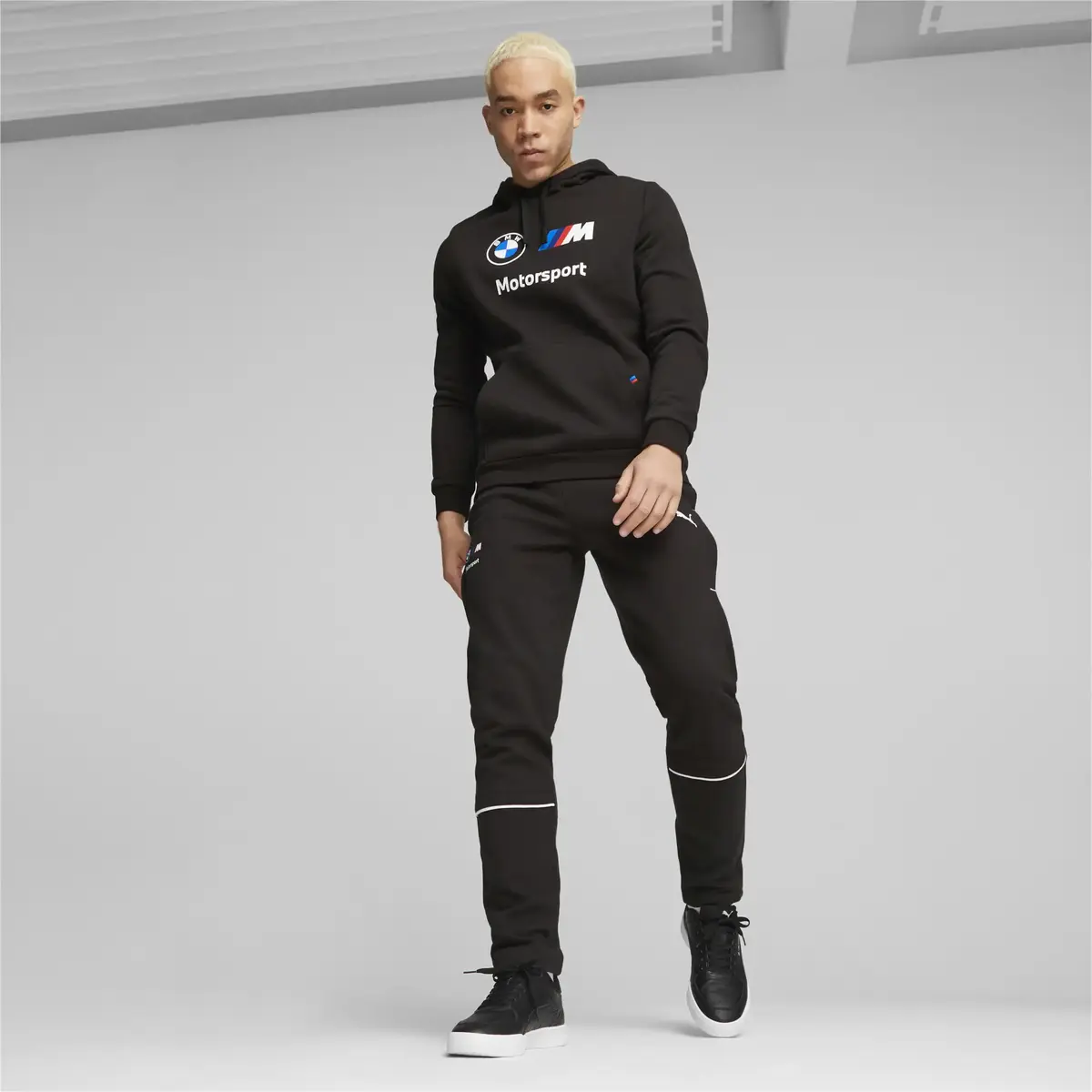 Puma BMW MMS Sweat Pants Slim Erkek Siyah Eşofman Altı