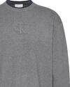 Calvin Klein LS EMBOSSED LOGO CREWNK SWEATER Gri Erkek Sweatshirt Calvin Klein LS EMBOSSED LOGO CREWNK SWEATER Gri Erkek Sweatshirt