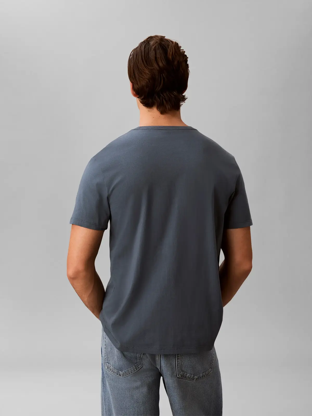 Calvin Klein SS 30S EU CK TRVL LI, CEG Mavi Erkek T-Shirt