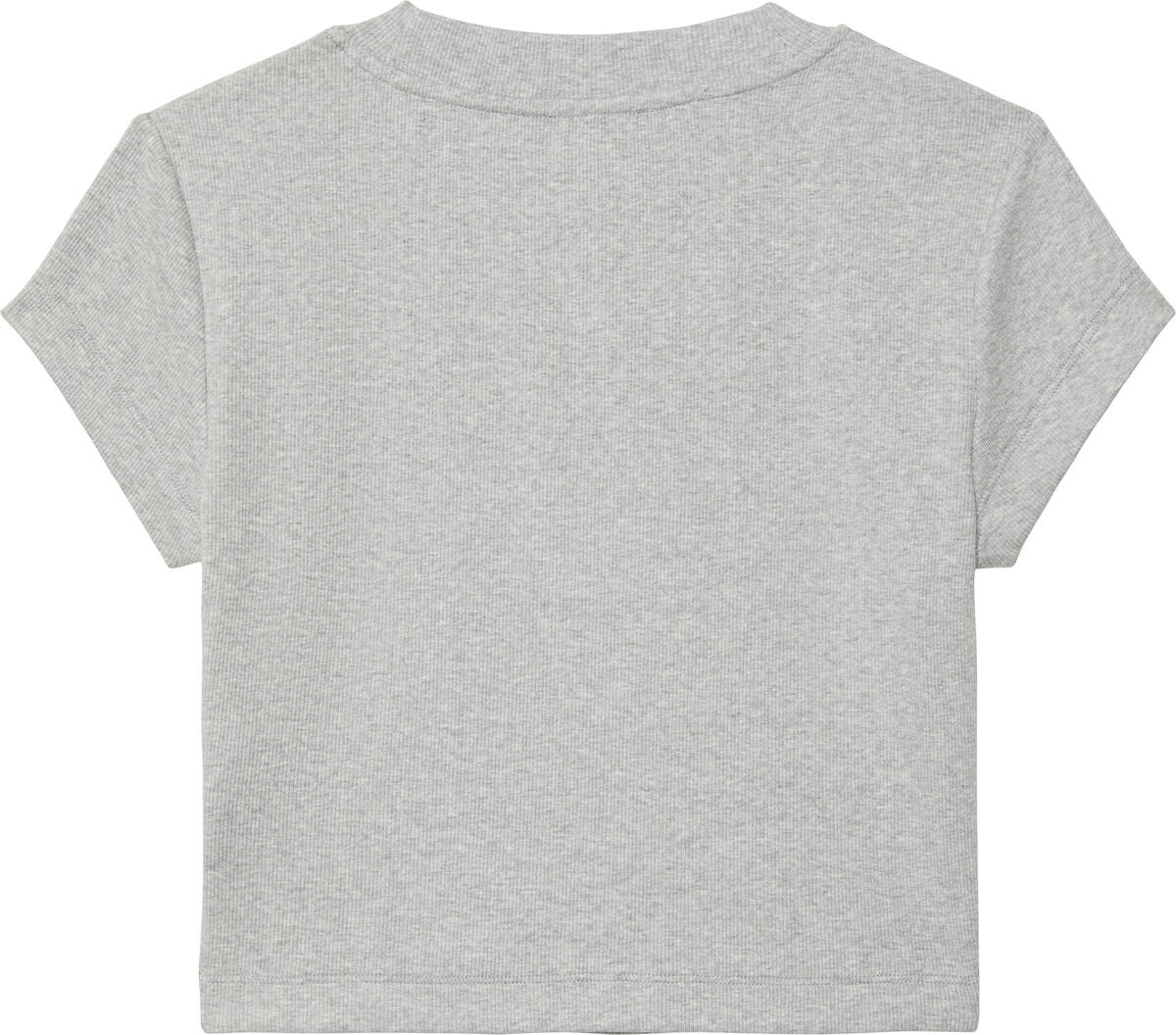 Calvin Klein A- MONOGRAM BABY TEE Gri Kadın T-Shirt Calvin Klein A- MONOGRAM BABY TEE Gri Kadın T-Shirt