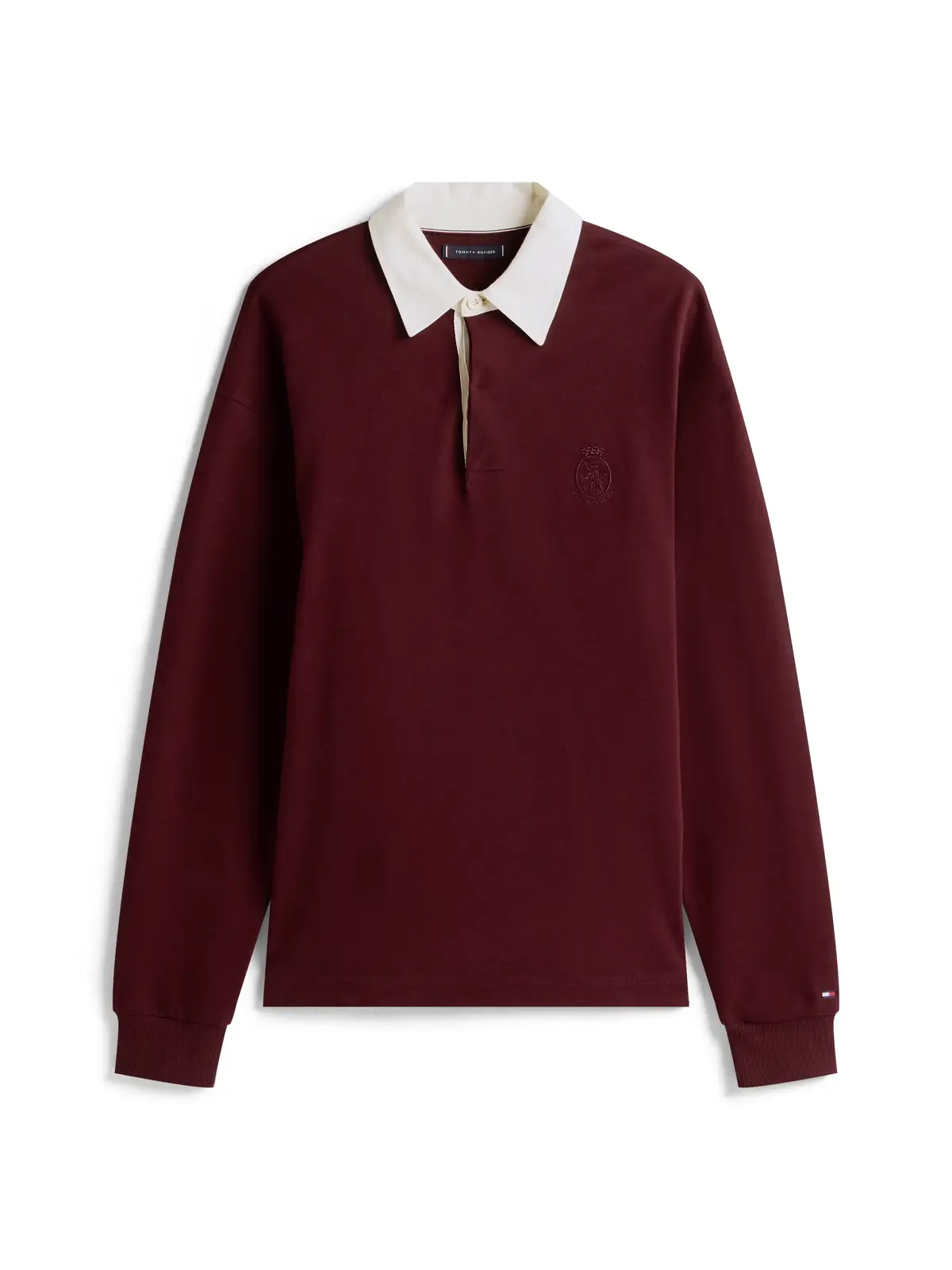Tommy Hilfiger PEACHED CREST SOLID, XIH Bordo Erkek Polo