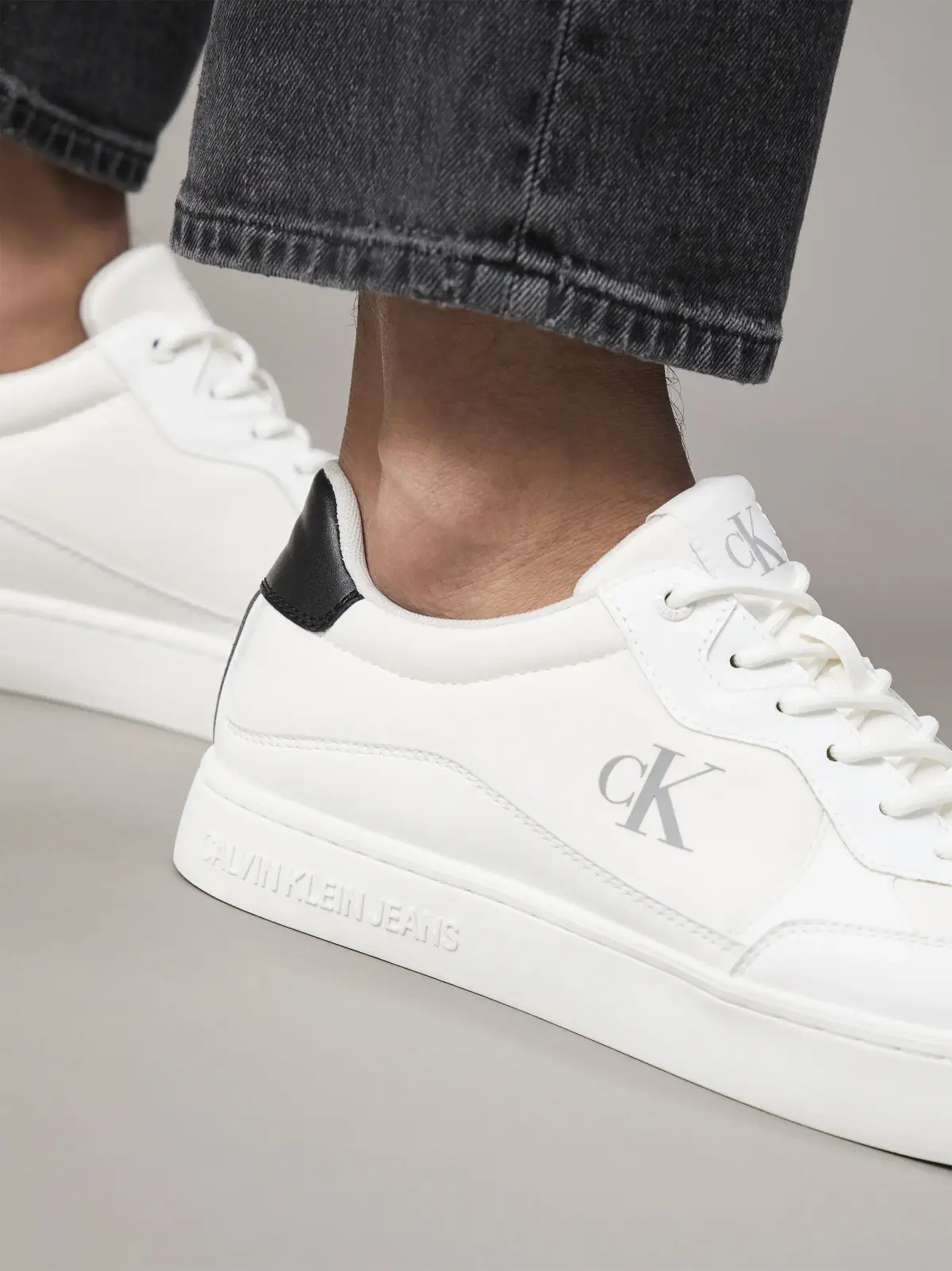 Calvin Klein CLASSIC CUPSOLE TECH, 01W Beyaz Erkek Spor Ayakkabı & Sneaker