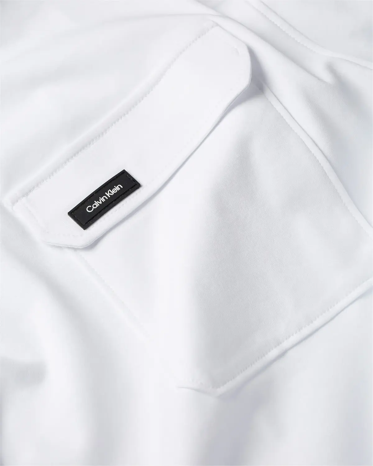 Calvin Klein WORKWEAR POCKET COMF Erkek Beyaz T-Shirt