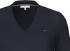 Tommy Hilfiger V-NECK SWEATER Kadın Siyah Kazak