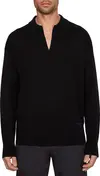 Calvin Klein SUPERIOR WOOL COMFOR Erkek Siyah Kazak