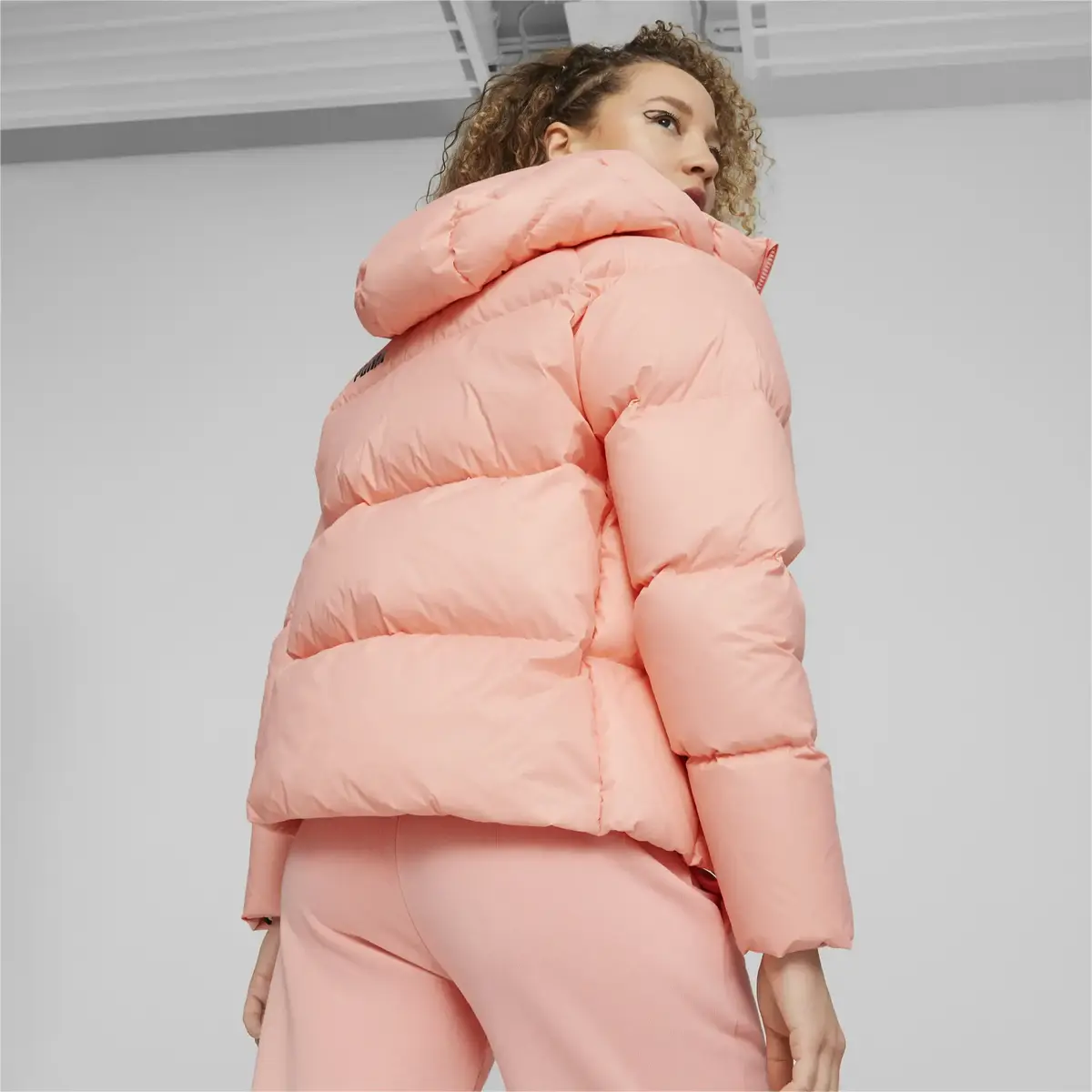Puma Hooded Ultra Down Puffer Pembe Kadın Şişme Mont