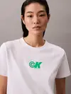 Calvin Klein SS ARCHIVE LOGO JERSEY CLASSIC C Beyaz Kadın Tişört Calvin Klein SS ARCHIVE LOGO JERSEY CLASSIC C Beyaz Kadın Tişört