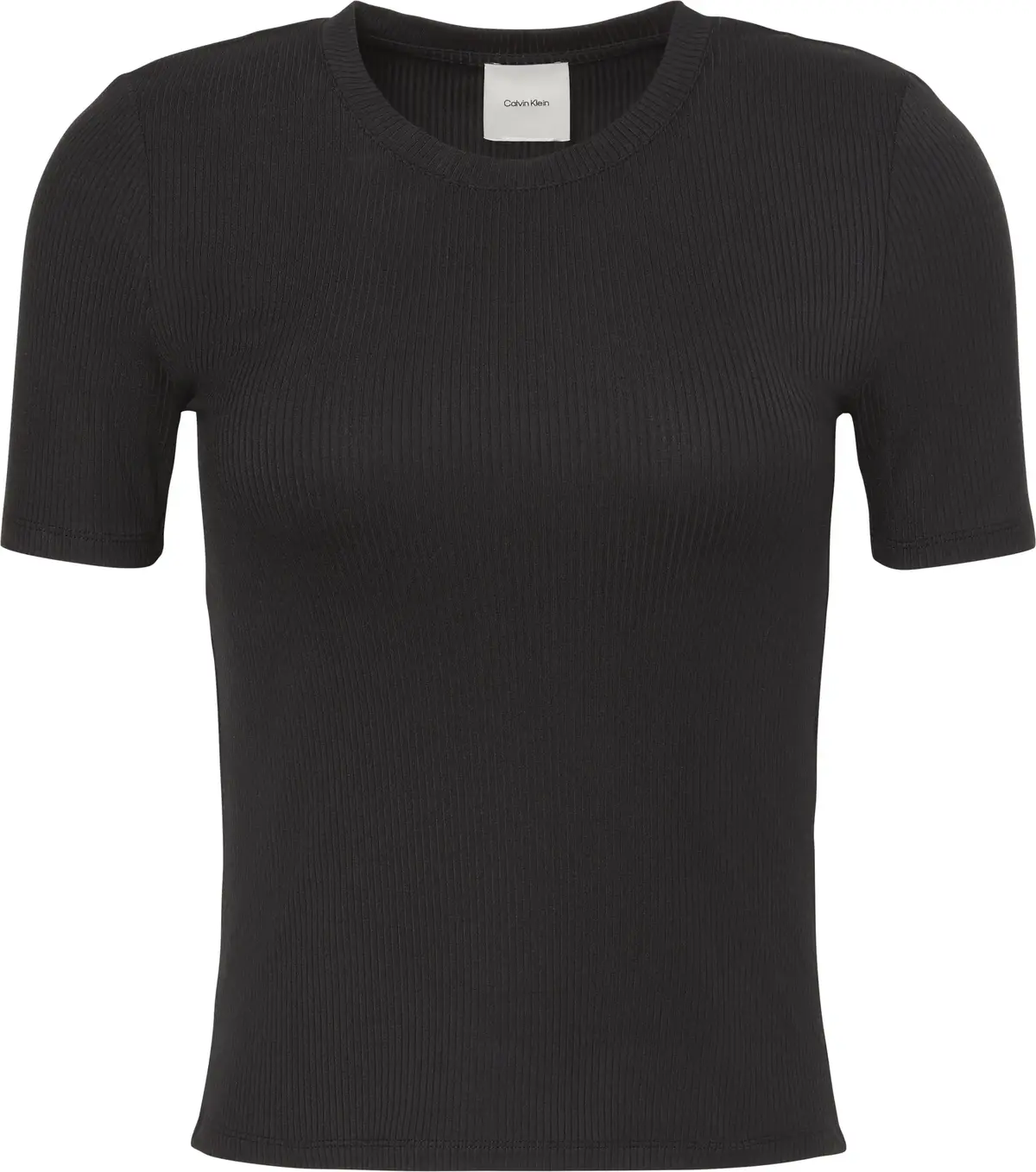 Calvin Klein A- Modal Rib Tee Essential Kadın Kahverengi T-Shirt