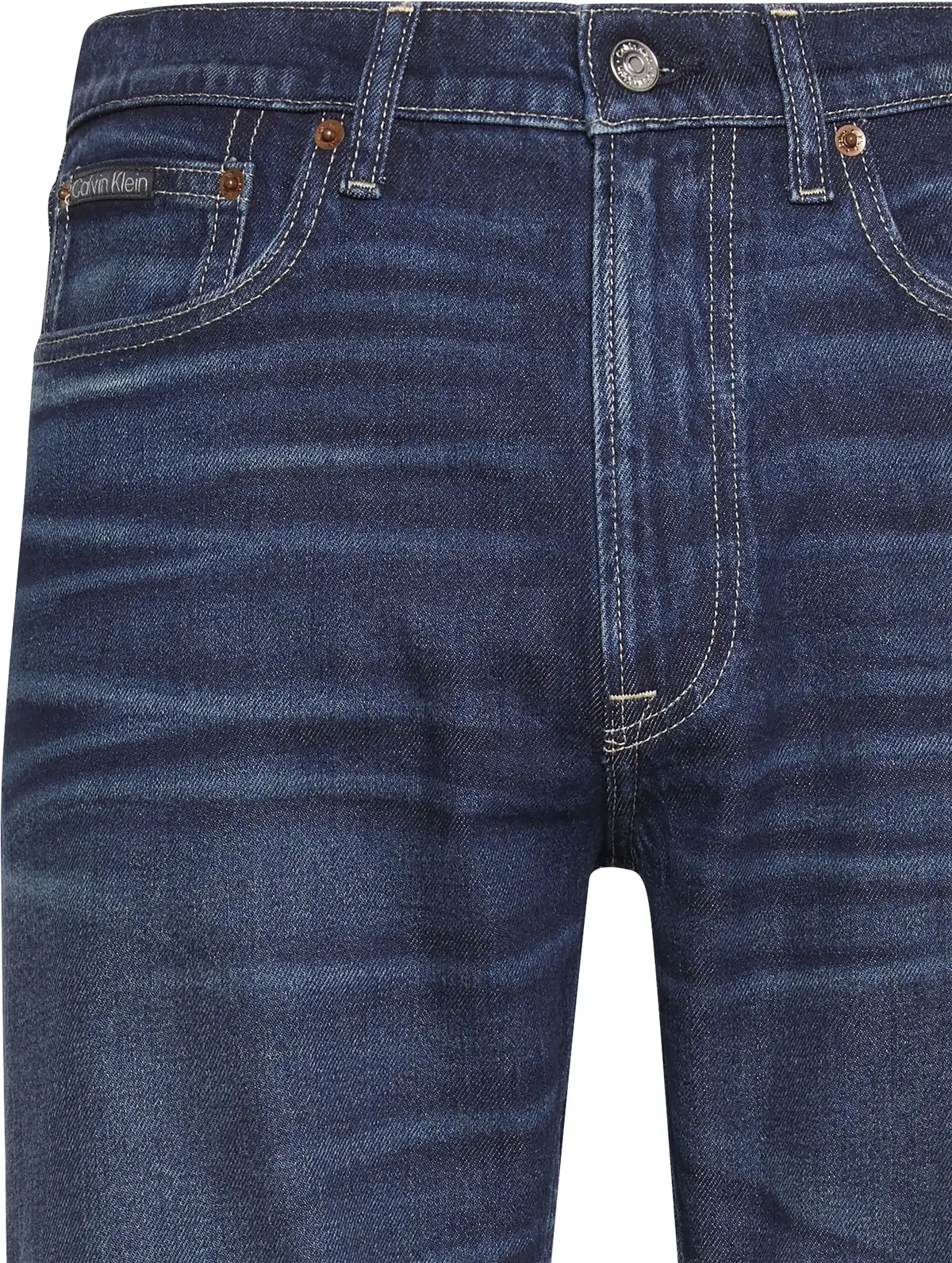 Calvin Klein SLIM STRAIGHT DARK CASPER JEAN Erkek Lacivert  Kot Pantolon