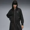Puma T7 Satin Bomber Jacket Siyah Kadın Ceket