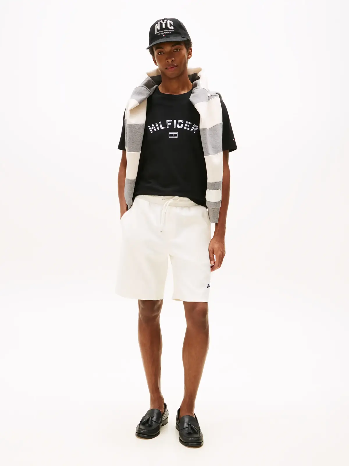 HILFIGER FLOCK TEE, BDS