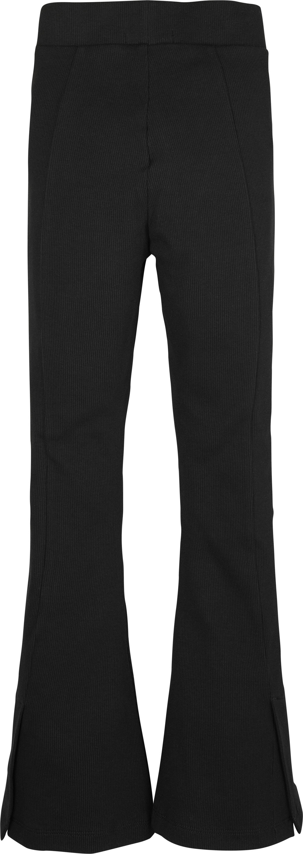 Calvin Klein RIB FLARE PANTS Kadın Siyah Geniş Paça Pantolon
