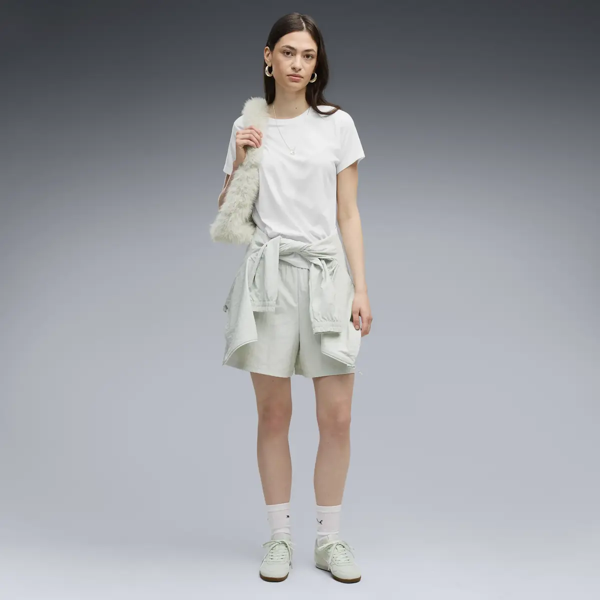 PUMA PUMATECH SENSE Tee Beyaz Kadın T-Shirt