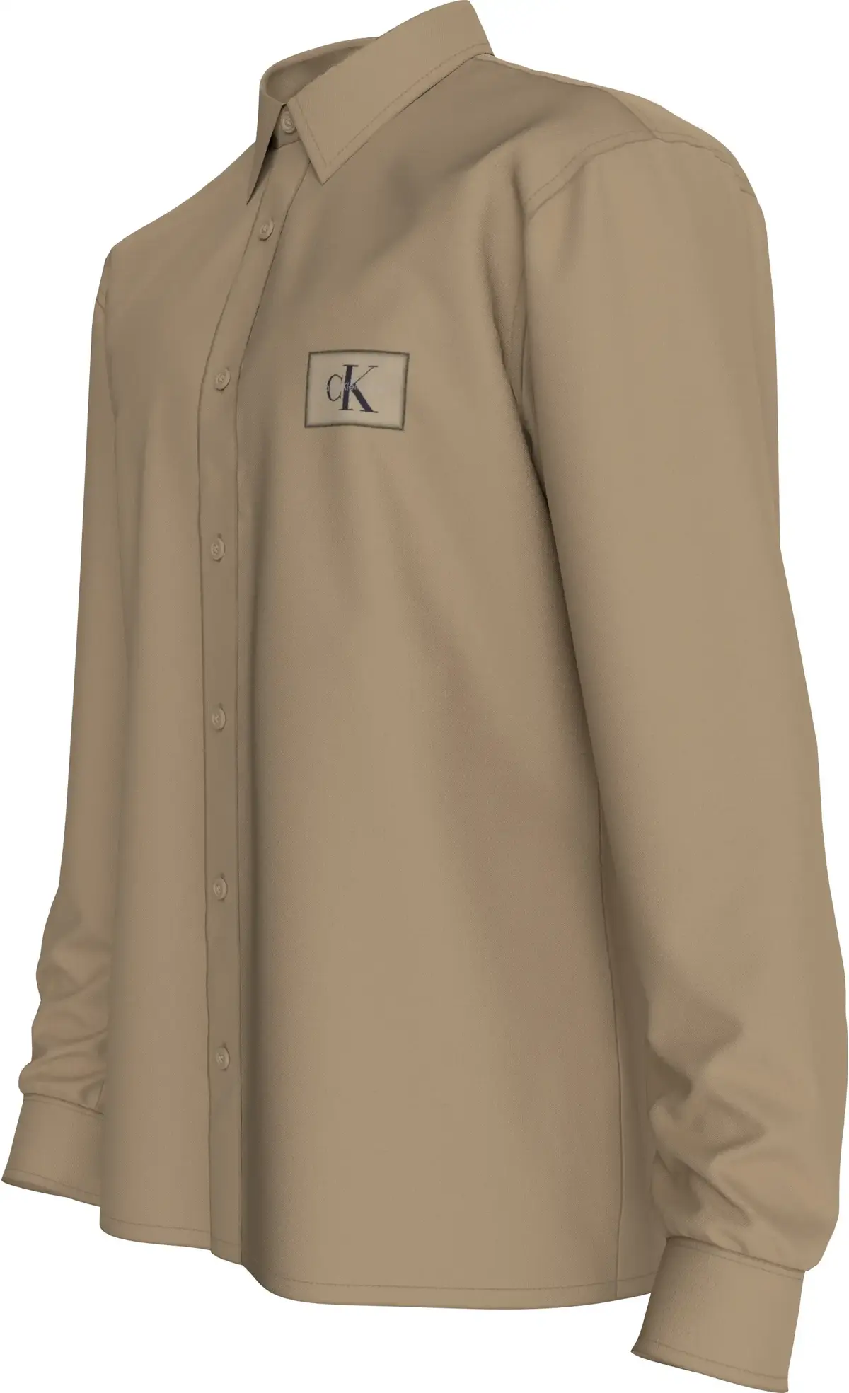 Calvin Klein WOVEN LABEL SHIRT, PF2 Kahverengi Erkek Gömlek