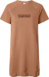 Calvin Klein S/S NIGHTSHIRT Kadın Kahverengi Elbise