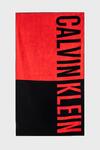 Calvin Klein TOWEL- BLOCK Kırmızı Unisex Plaj Havlusu