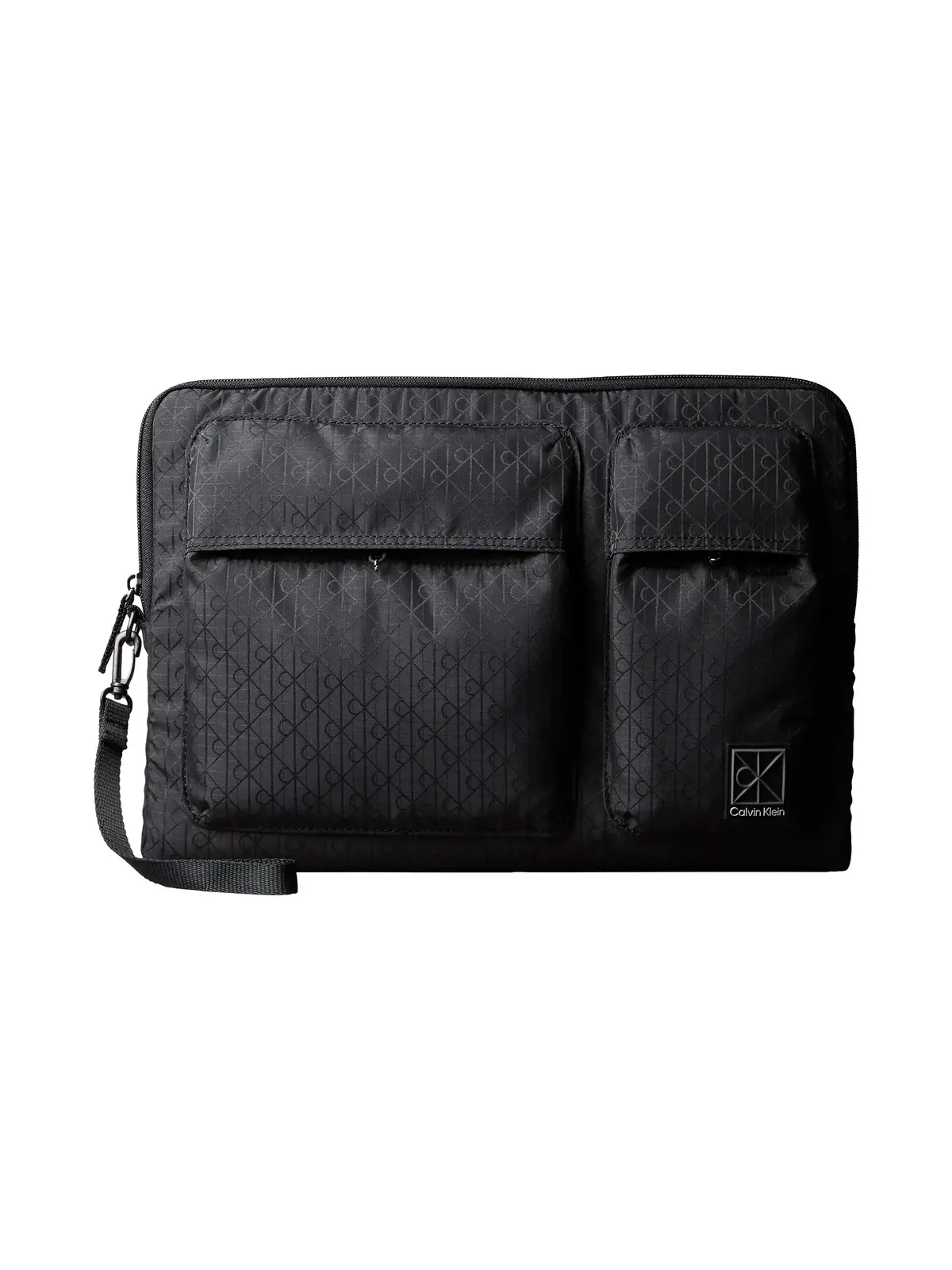 Calvin Klein UTILITY EMBLEM LAPTOP Siyah Jakarlı 14inç Laptop Kılıfı