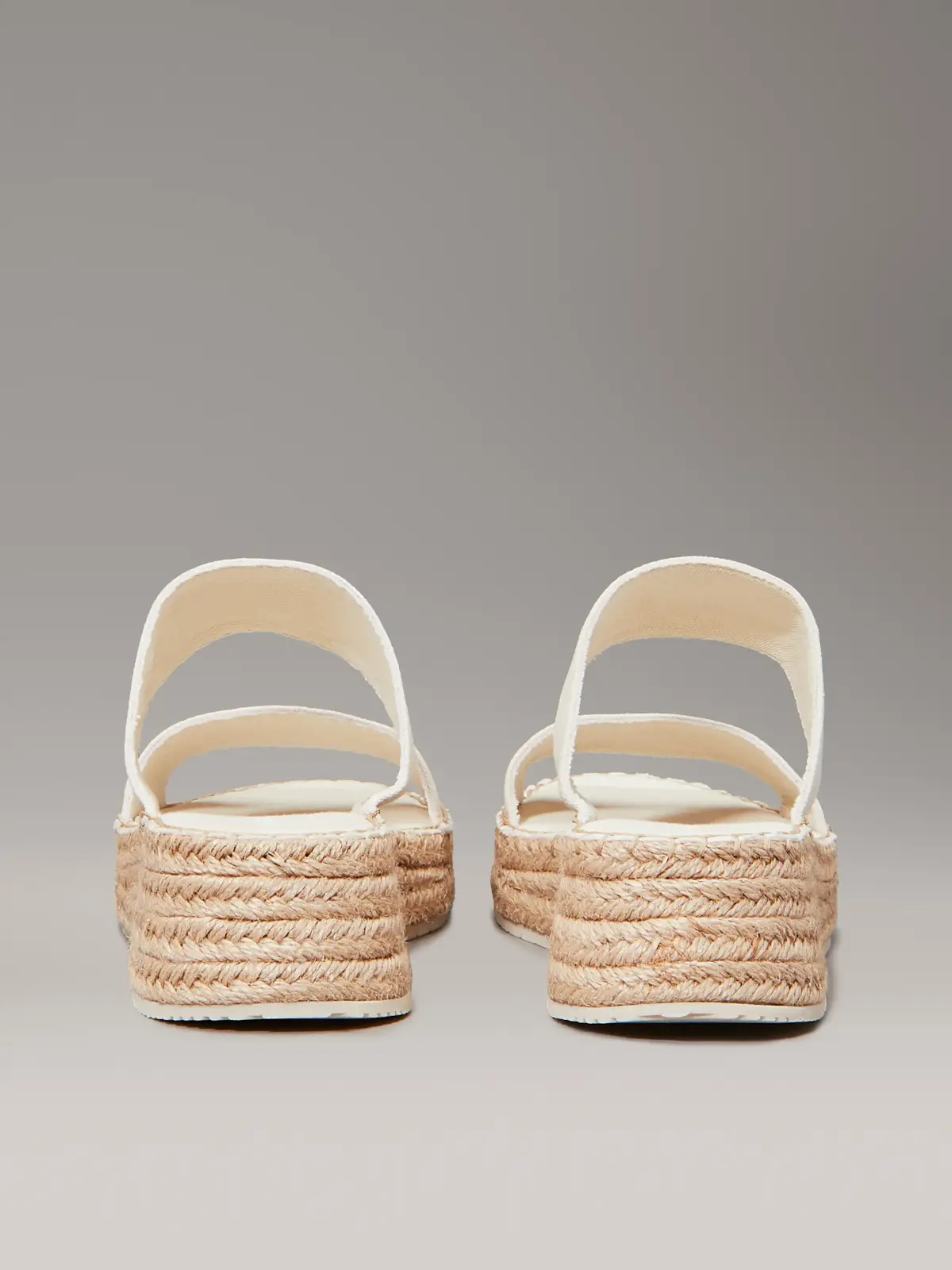 Calvin Klein SPORTY ROPE MG LTH W, AEO Krem Kadın Terlik