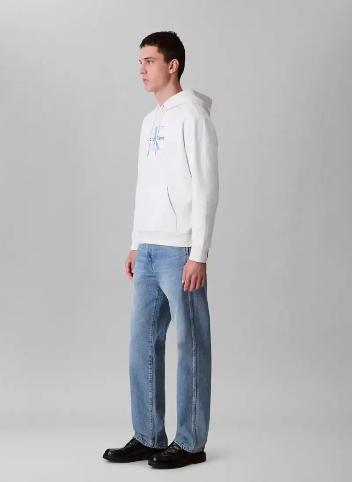 Calvin Klein LS EU MONOLOGO 350TERRY HOODIE Bej Erkek Hoodie Calvin Klein LS EU MONOLOGO 350TERRY HOODIE Bej Erkek Hoodie