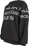 Calvin Klein BLOWN UP LOGO SWEATS Erkek Siyah Sweatshirt